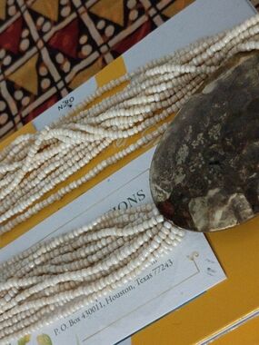Handmade Multi-Strand Cream Bead Necklace